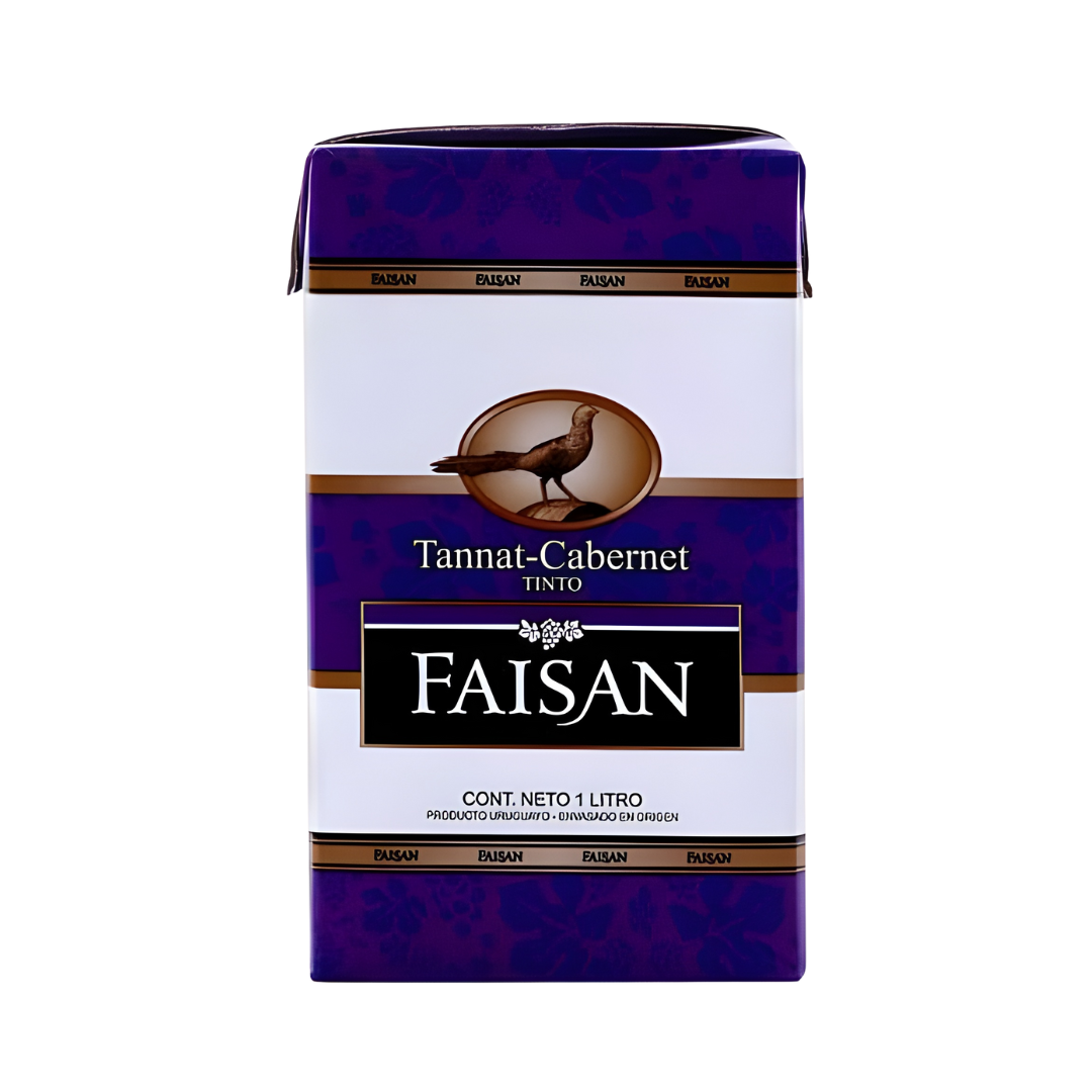Vino Faisan Tetra Tinto Tannat-Cabernet 1Lt