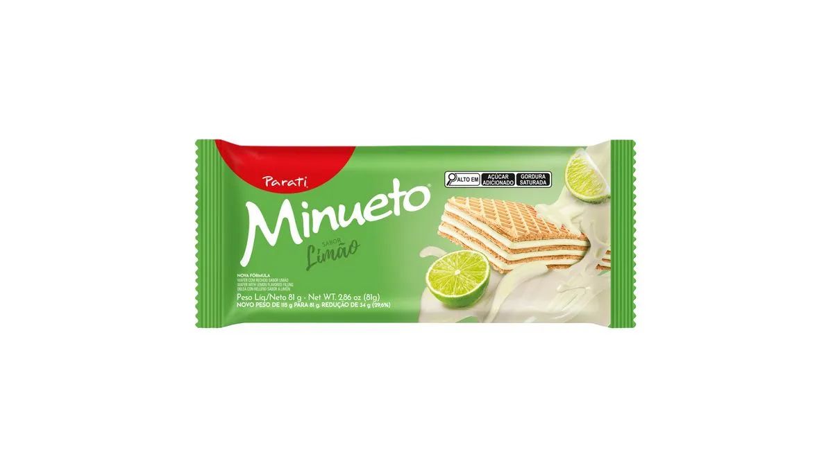 Wafer Parati Minueto Limón 81g
