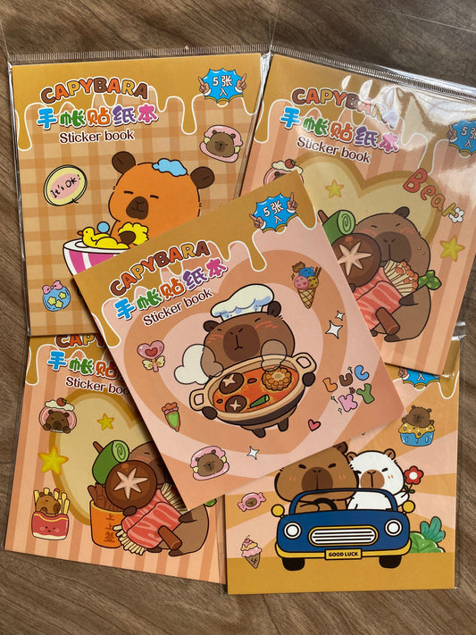 Pegatinas libro capibara