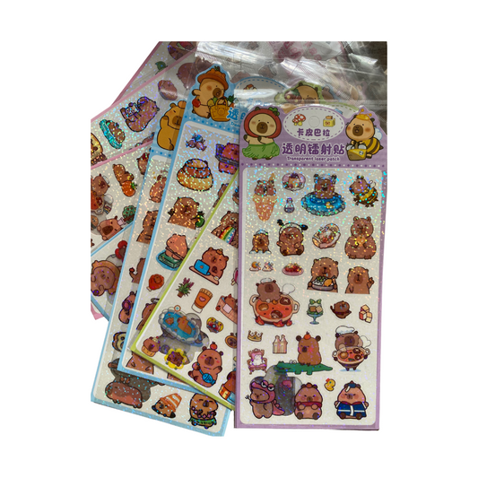 Pegatinas de Capibara Holográficas