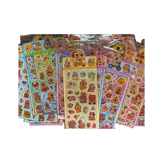 Pegatina Capibara holograma colores