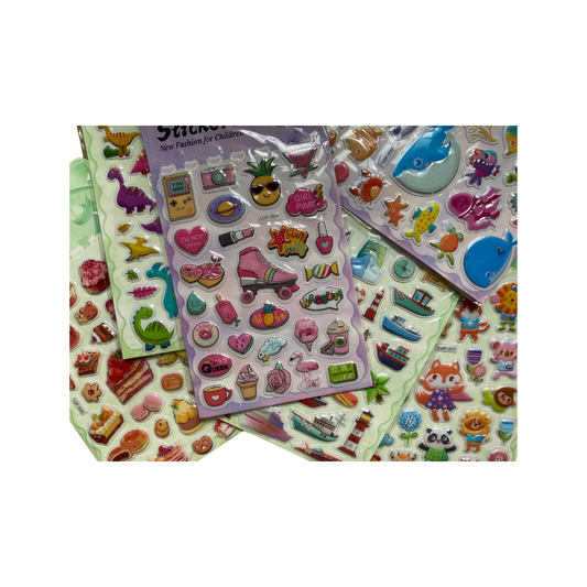 Pegatinas con relieve medianas