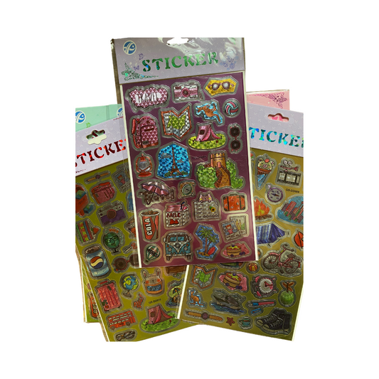 Pegatinas metalizadas grandes