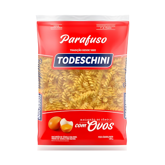 Fideos al Huevo Todeschini 500gr Tirabuzón
