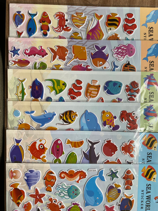 Pegatinas animales acuáticos