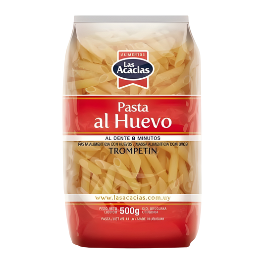 Fideos al Huevo Las Acacias 500gr Trompetín