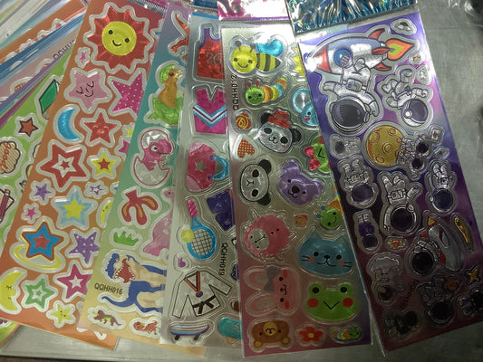 Pegatinas metalizadas pequeñas