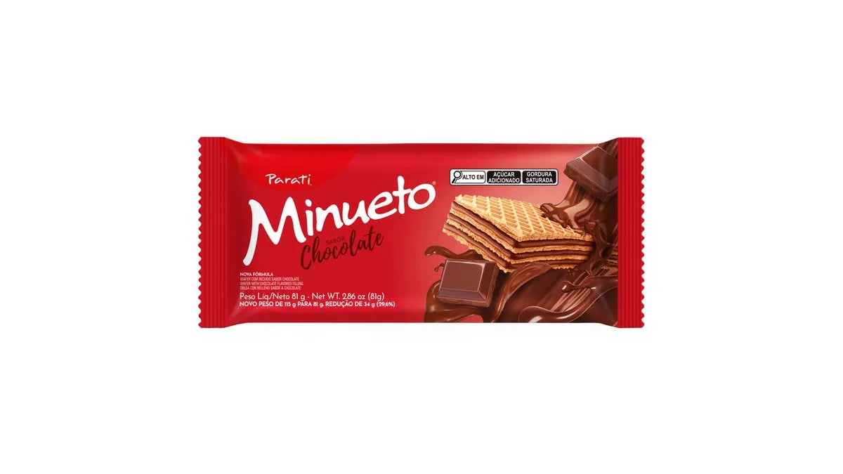Wafer Parati Minueto Chocolate 81gr