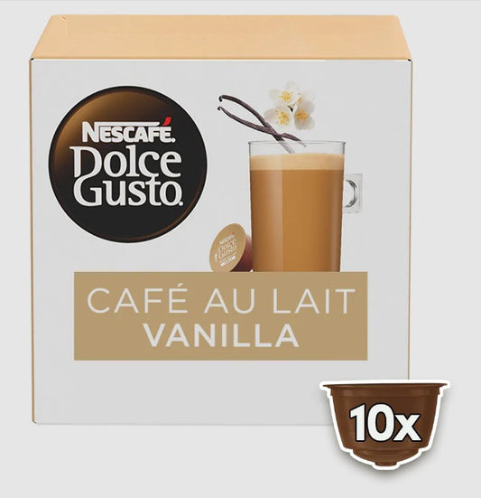 Cápsulas Café Late Vainilla Dolce Gusto Nescafé 10 cápsulas