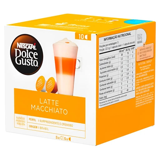 Cápsulas Latte Macchiato Dolce Gusto Nescafé 10 cápsulas