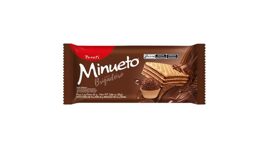 Wafer Parati Minueto Brigadeiro 81g