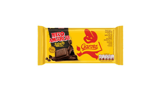 Chocolate Garoto Semidulce 80g